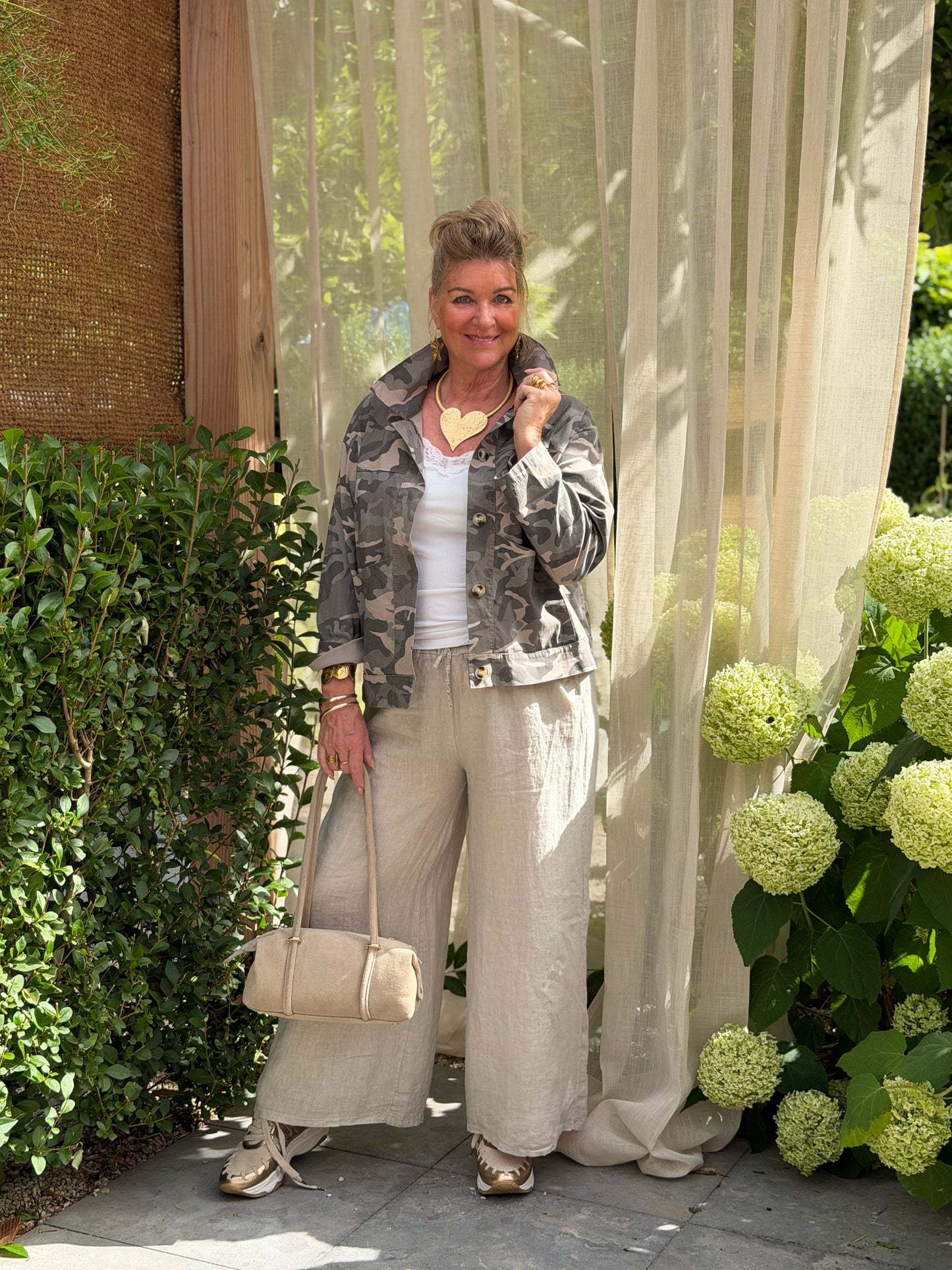 LINNEN BROEK - BEIGE