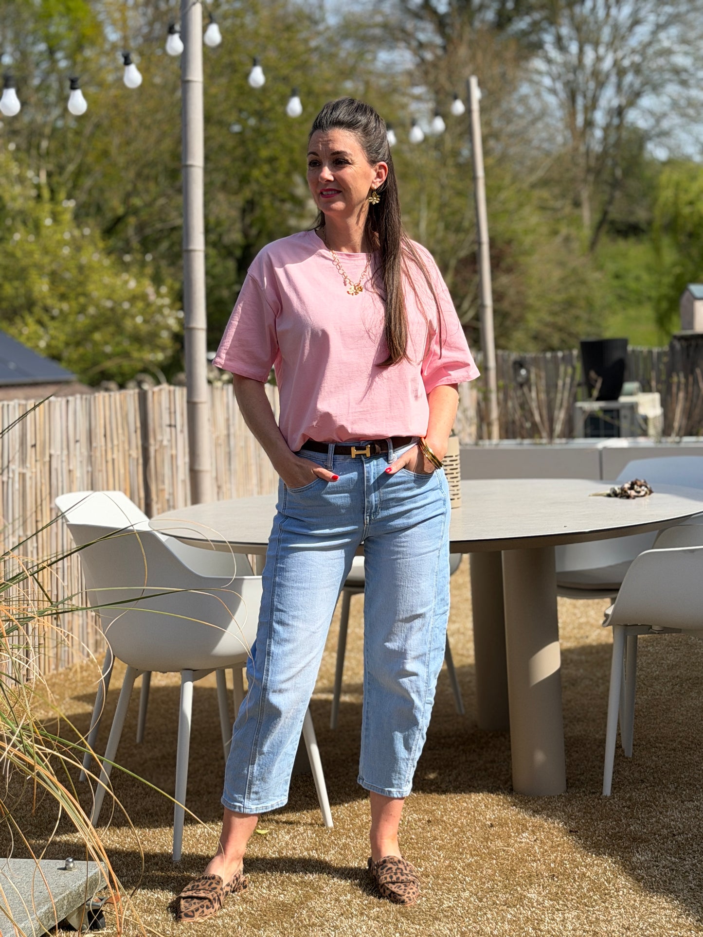 BASIC SHIRT - Roze