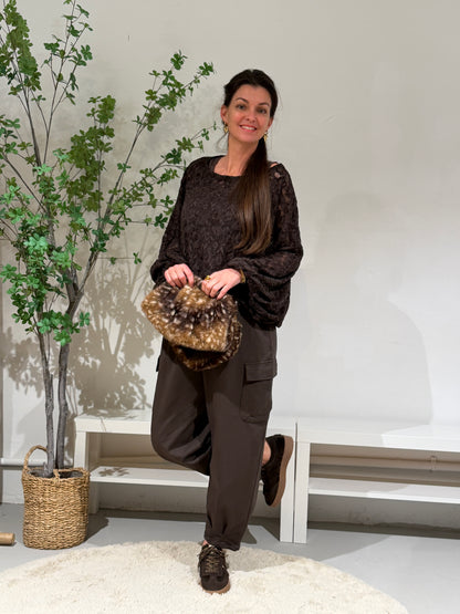ITALY LACE SHIRT - BRUIN