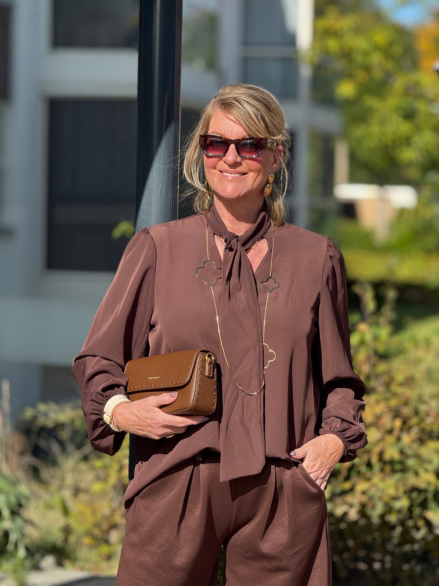 STRIK  Blouse - Bruin