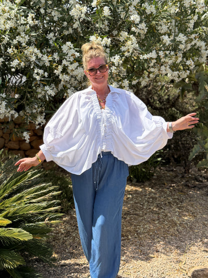 BOBBIO BLOUSE - WIT
