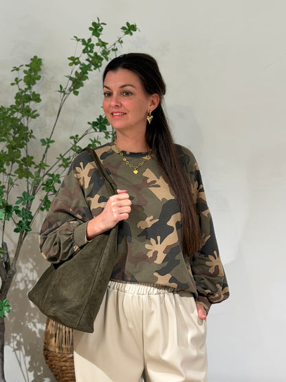 CAMO SWEATER