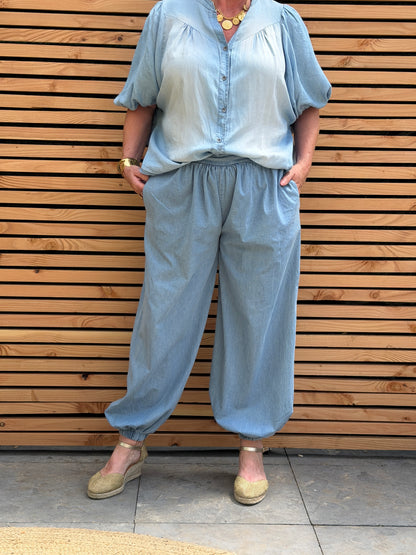 DENIM BALLOON BROEK