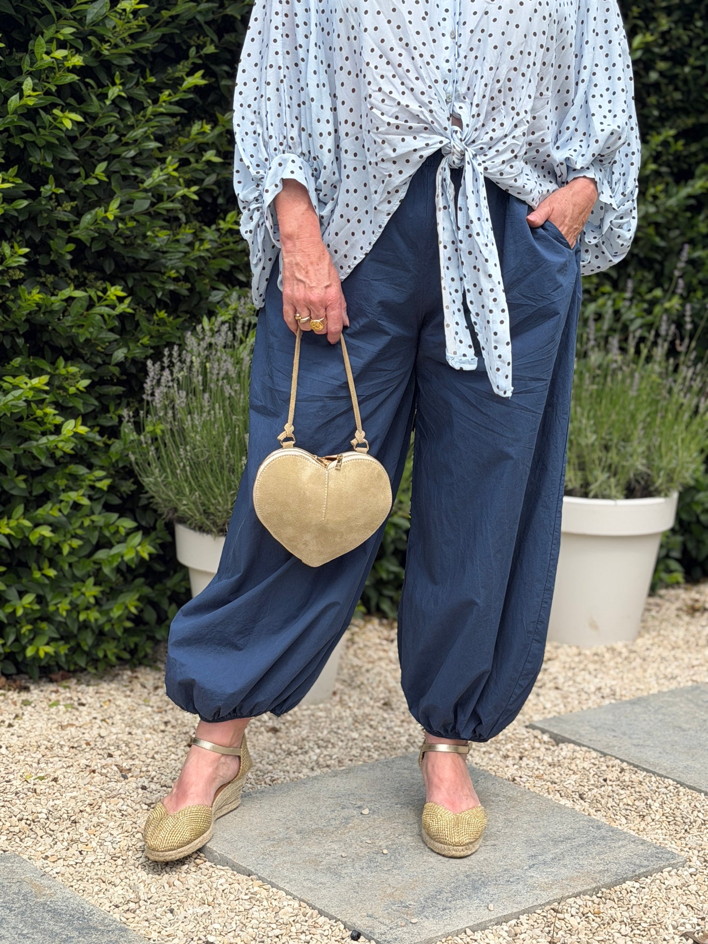 DILARA BALLOON BROEK - BLAUW
