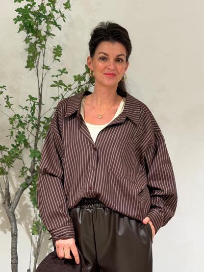 NY LANA BLOUSE - BRUIN