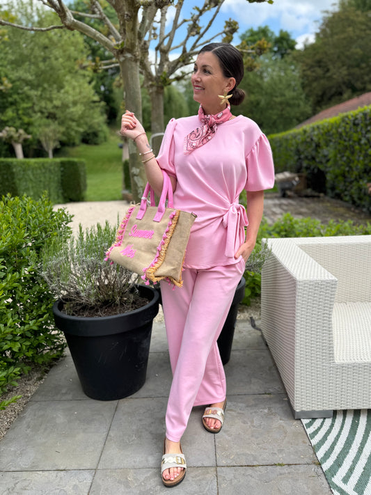 Bow Twinset - Roze