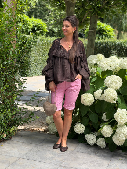 SUPER STRETCH BERMUDA - ROZE