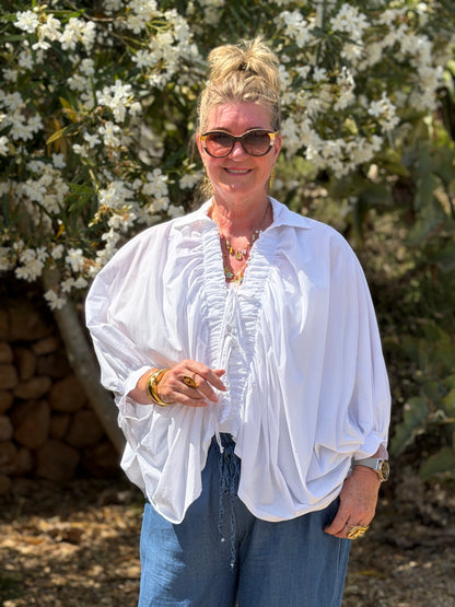 BOBBIO BLOUSE - WIT