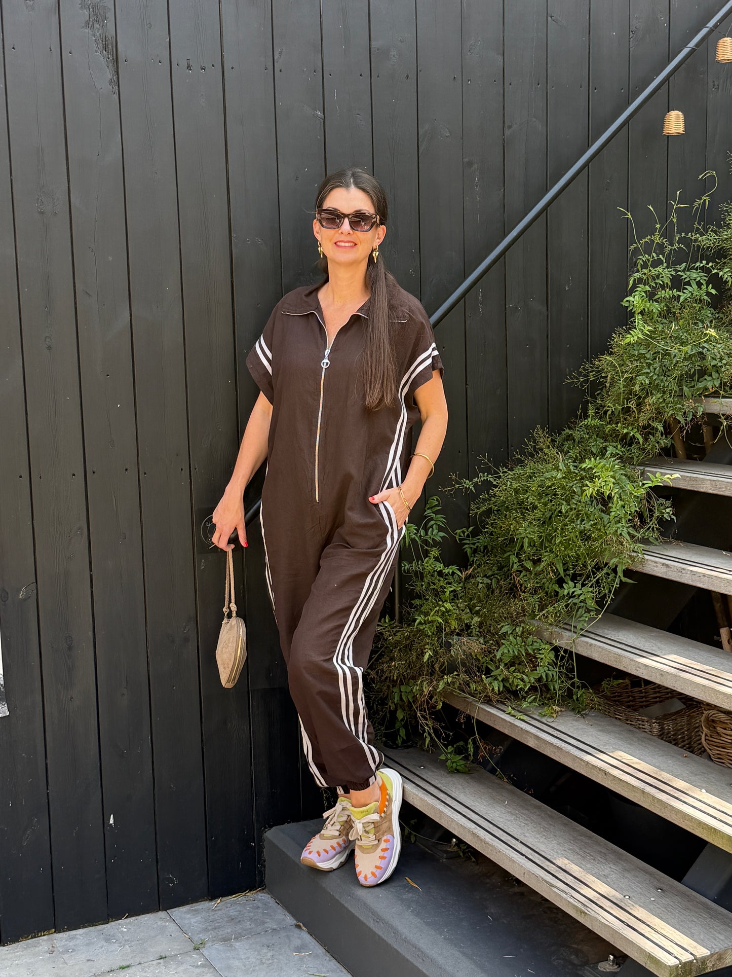 JUMPSUIT STRIPE - BRUIN