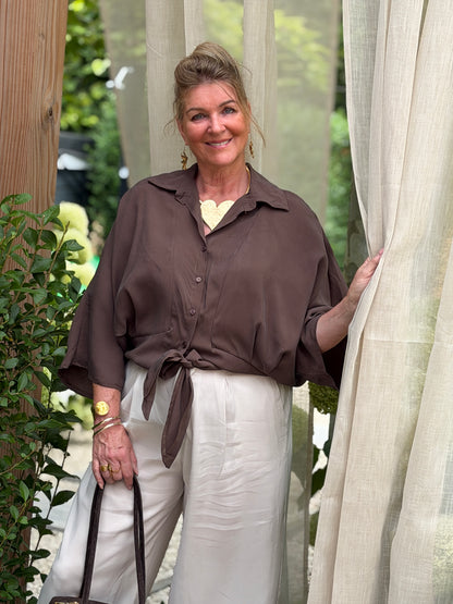 NOÉMI BLOUSE - BRUIN