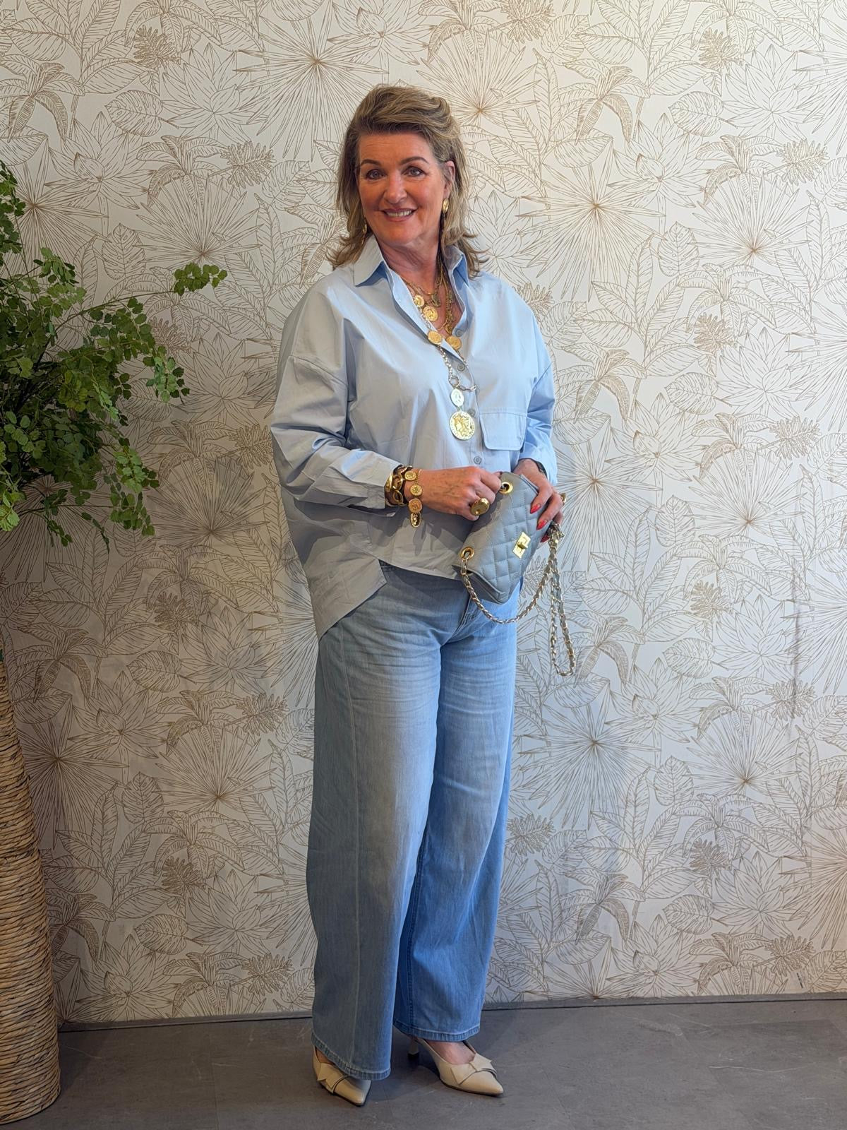 AMBER Blouse - Blauw