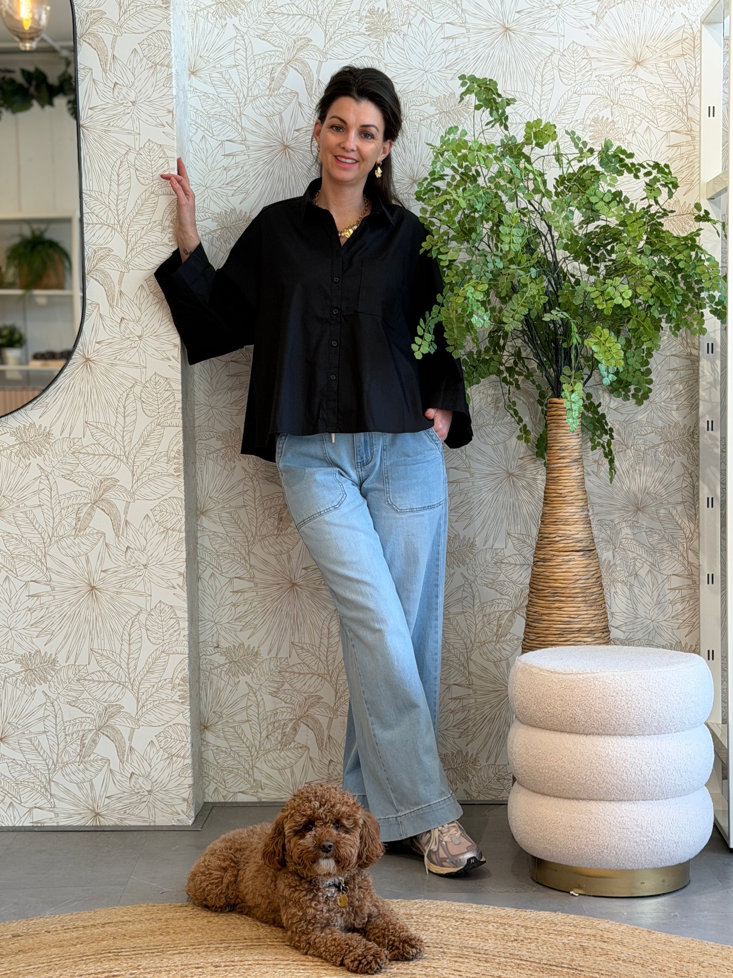 BACKY Blouse - Zwart