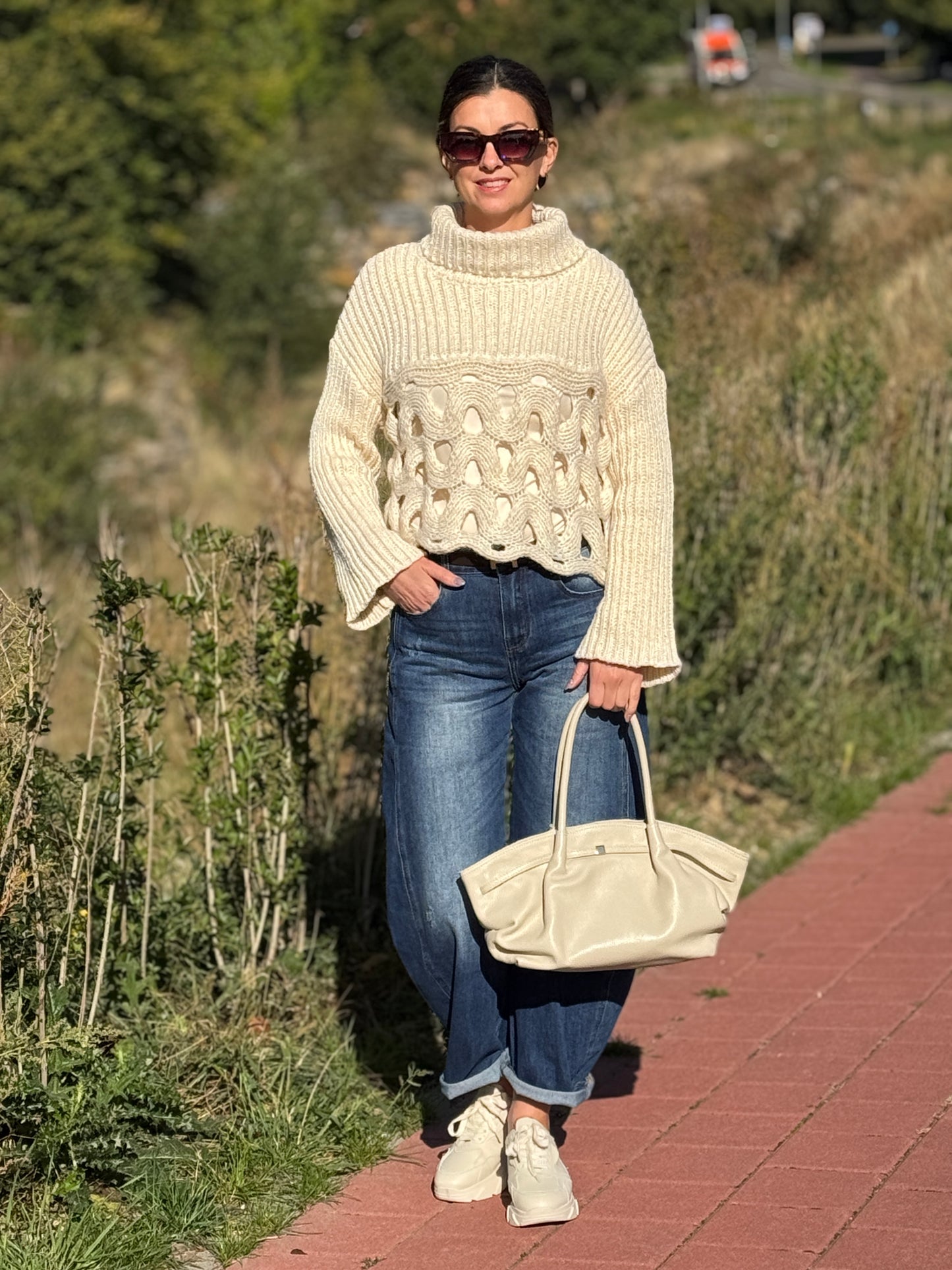 SARA Trui - Offwhite