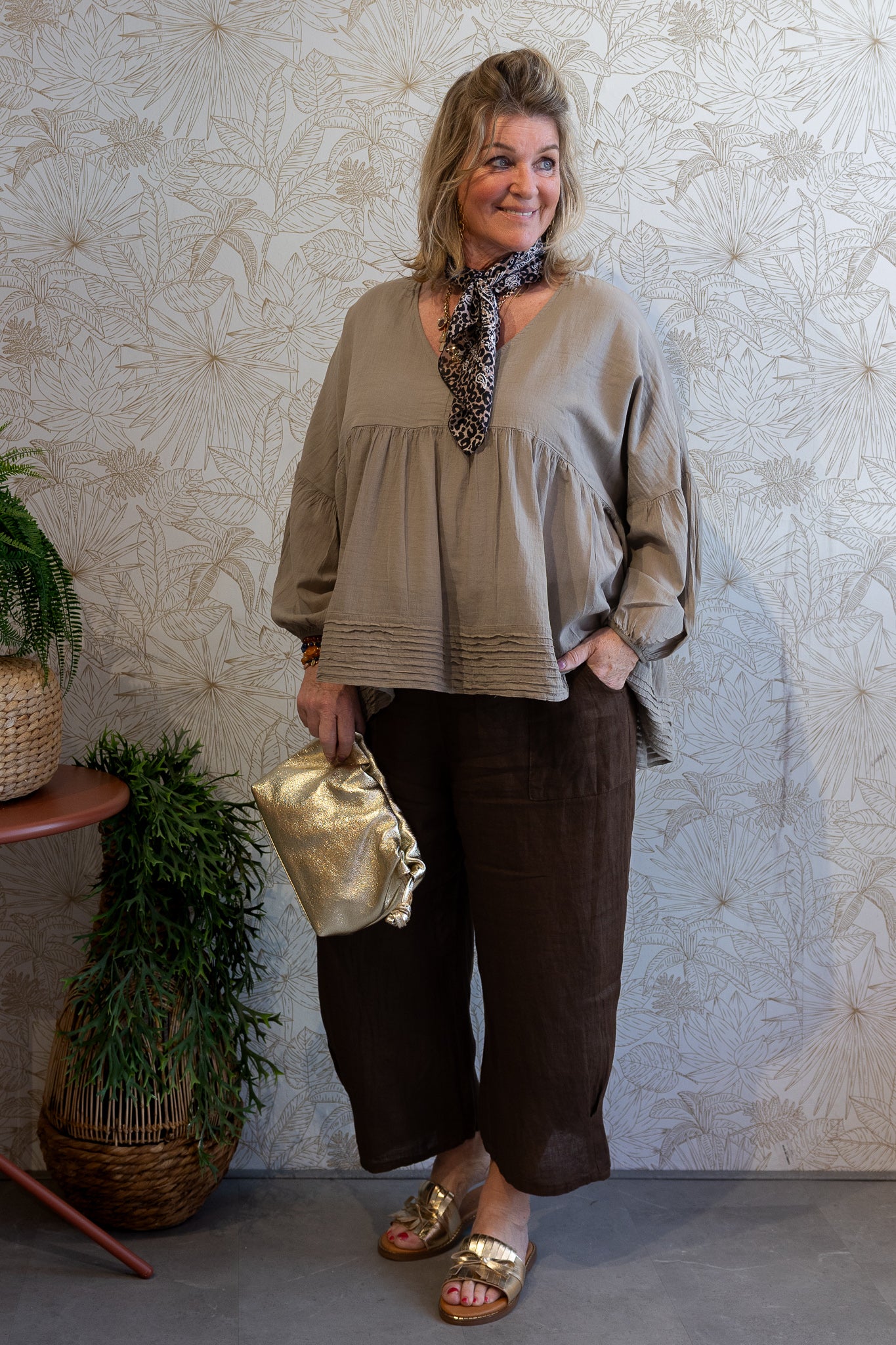 SION BLOUSE - TAUPE