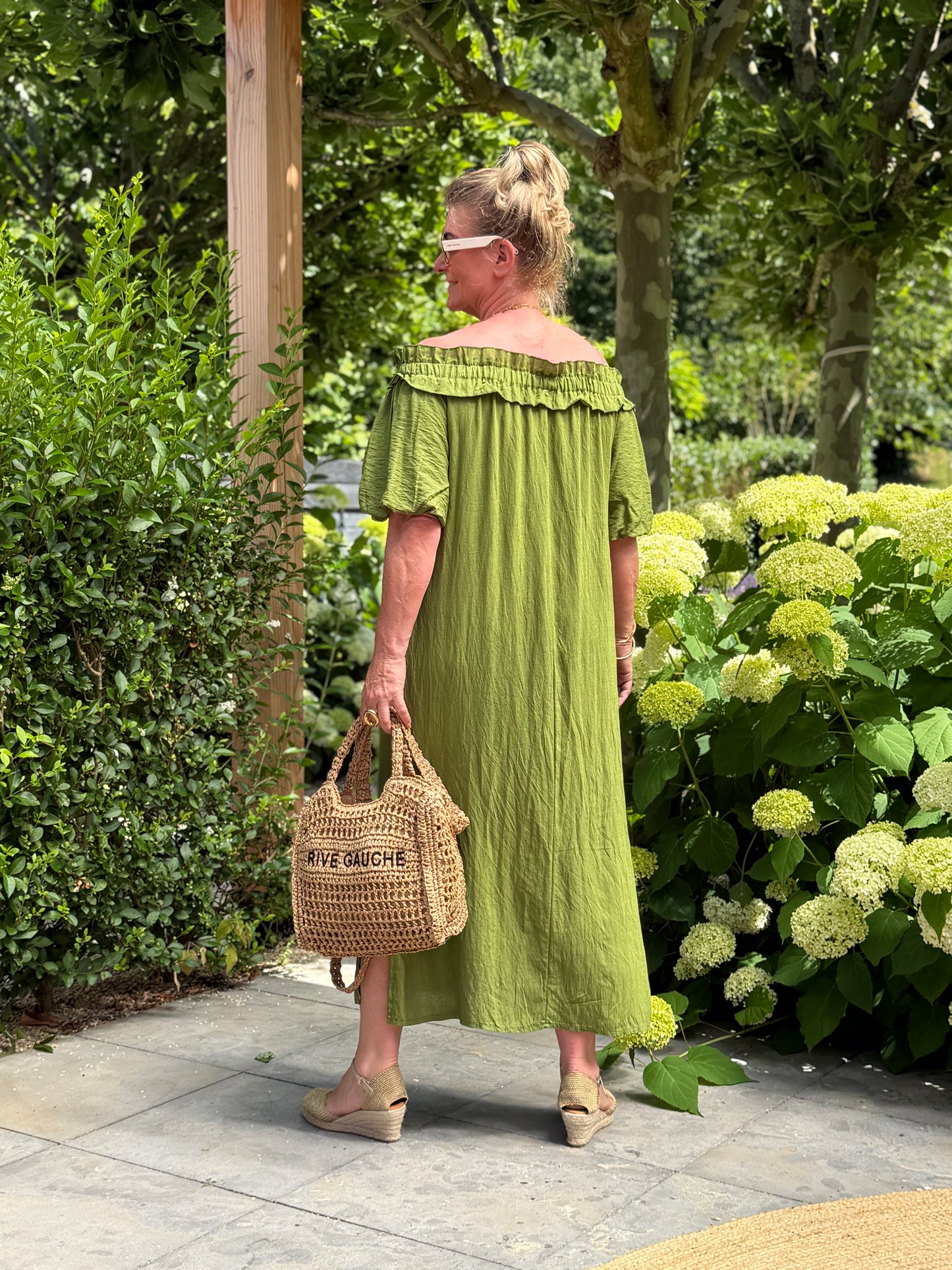 LANG SAND TROPEZ JURK - GROEN