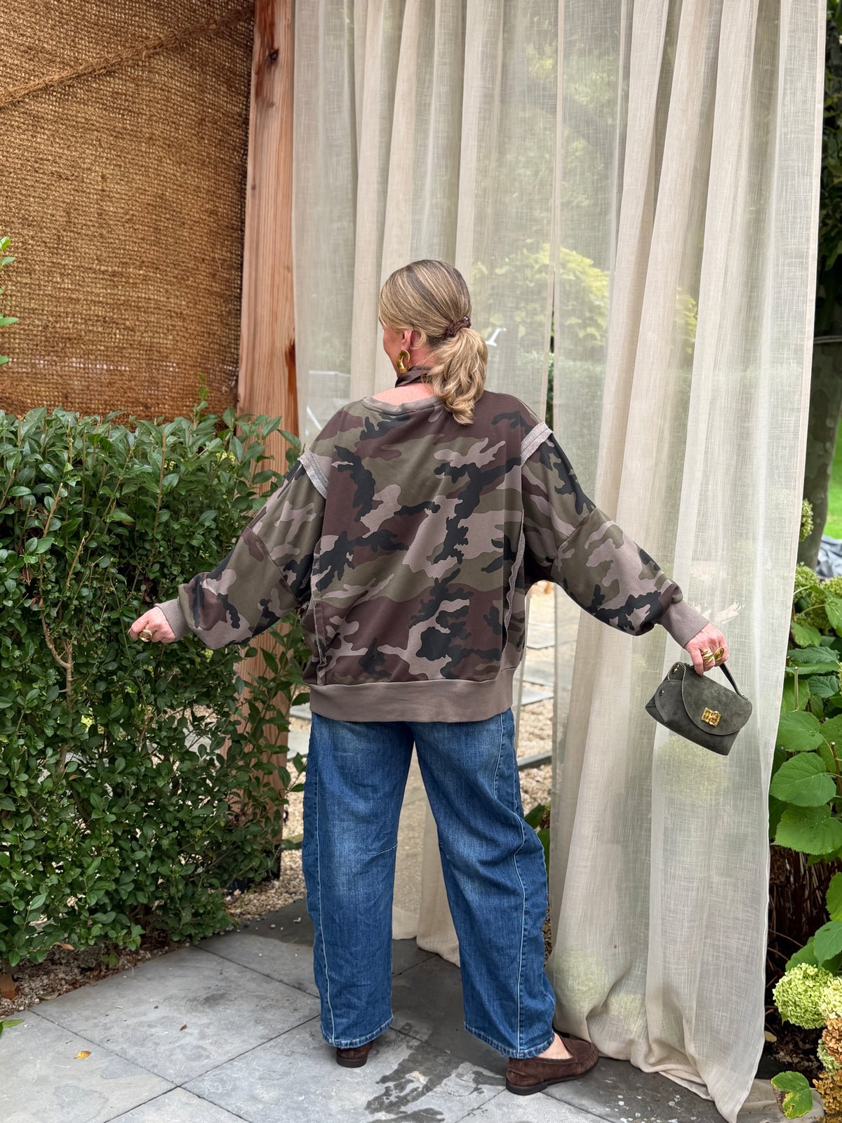 CAMO SWEATER