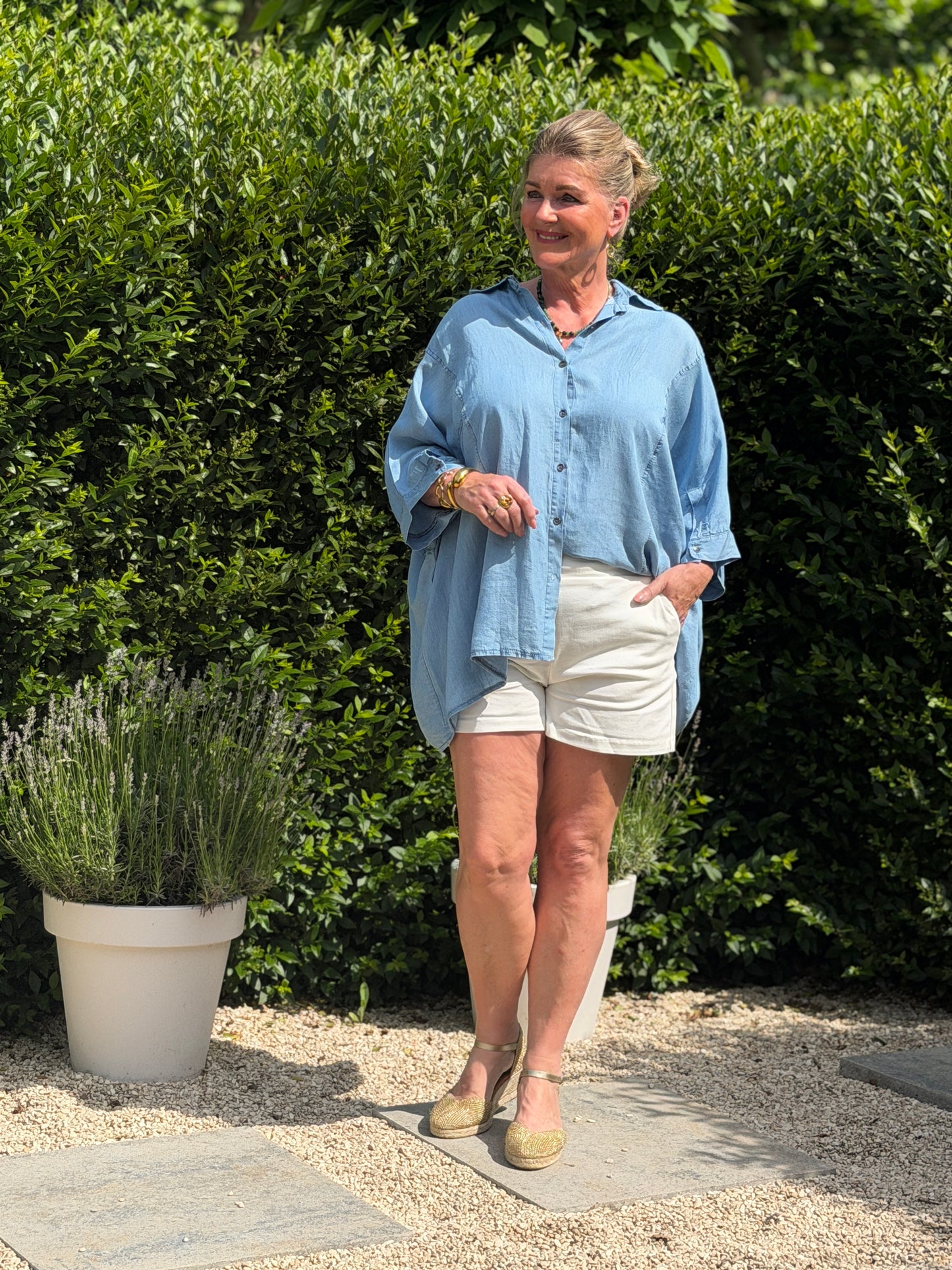 ELENA Jeans Blouse