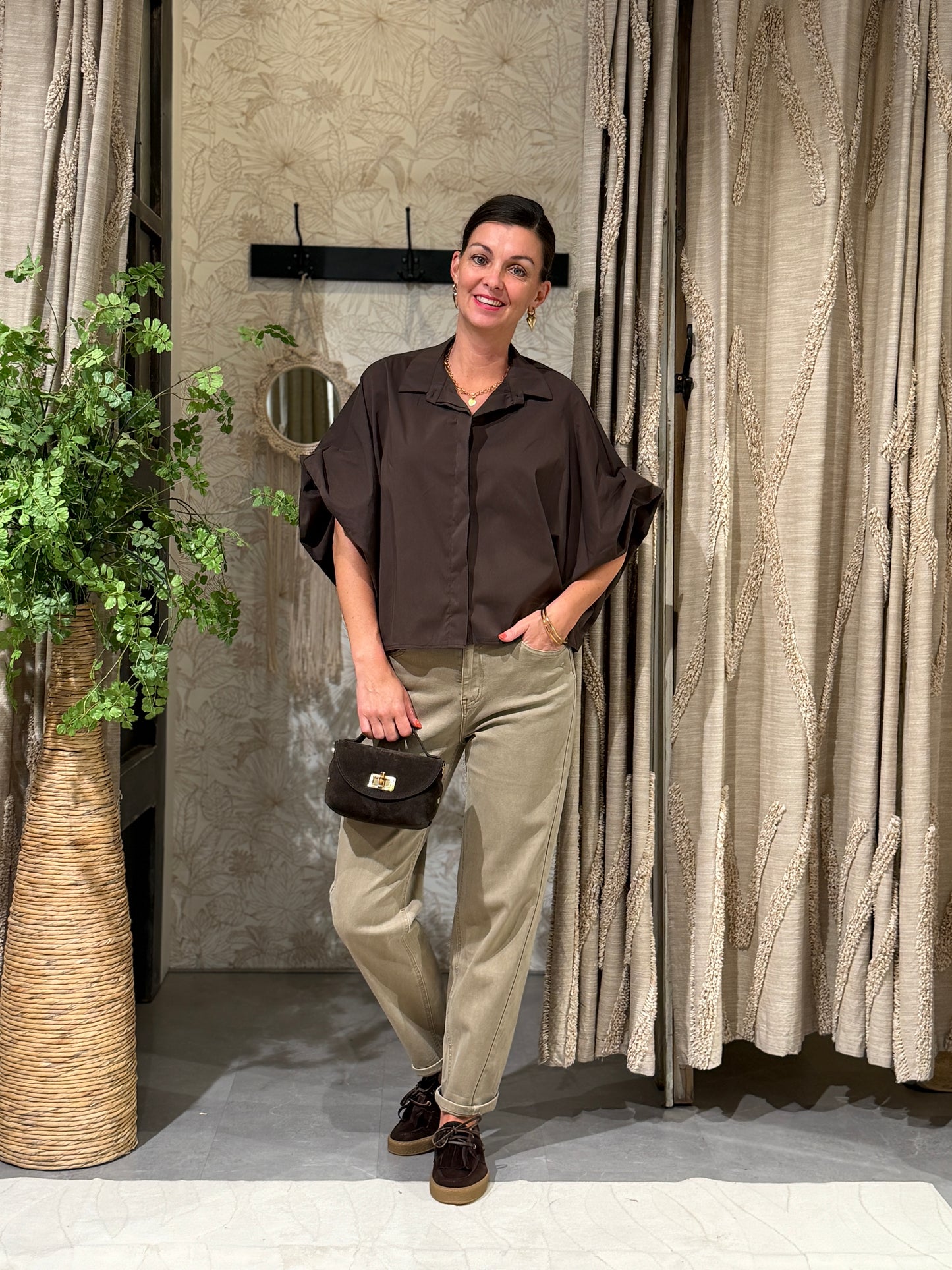 BALI BLOUSE - BRUIN