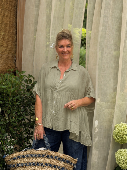 VIVA BLOUSE - TAUPE