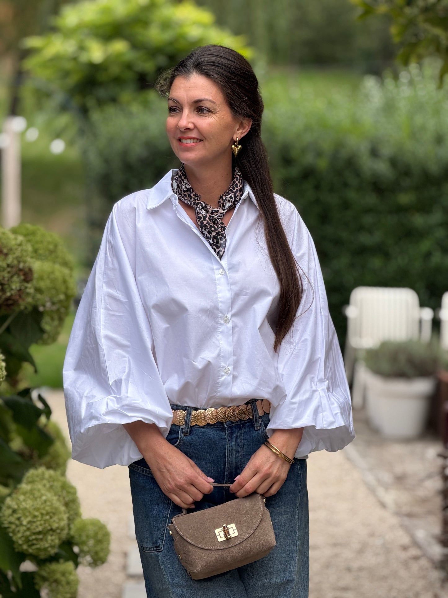 BALI BLOUSE PLUS - WIT