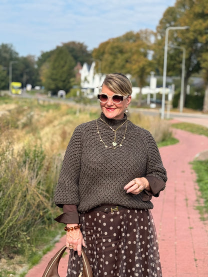 ALINA Trui - Bruin
