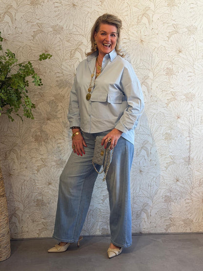 AMBER Blouse - Blauw