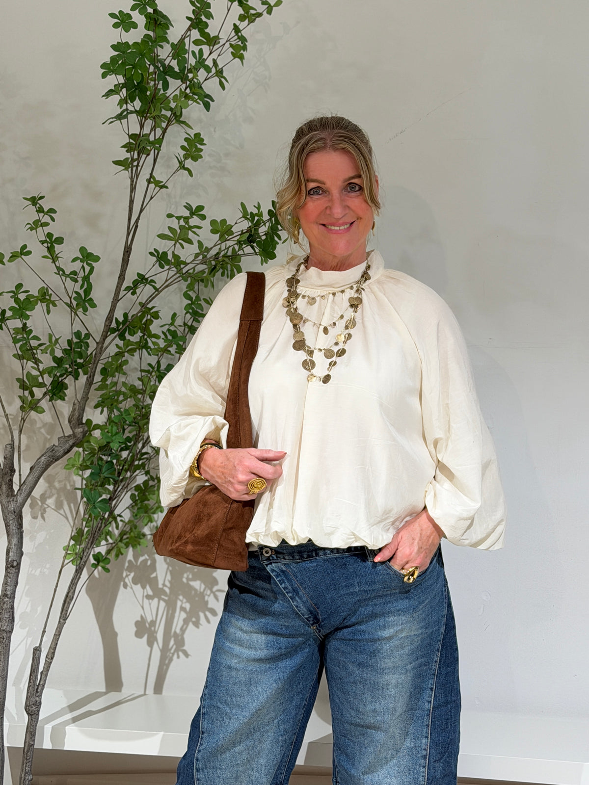 POSA  BLOUSE - ECRU