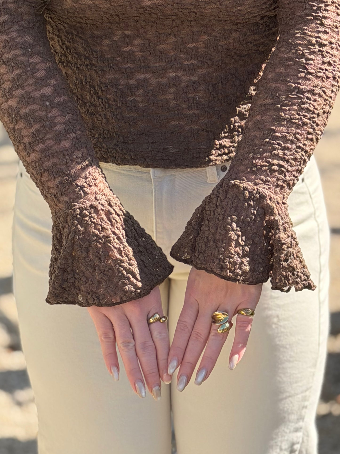 ROXY Lace Top - Bruin