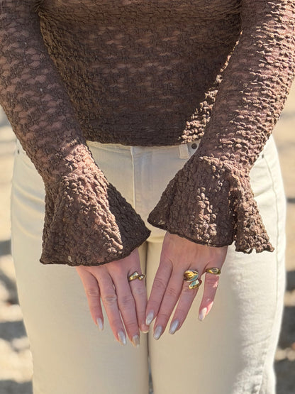 ROXY Lace Top - Bruin