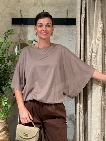 CARO SHIRT - TAUPE