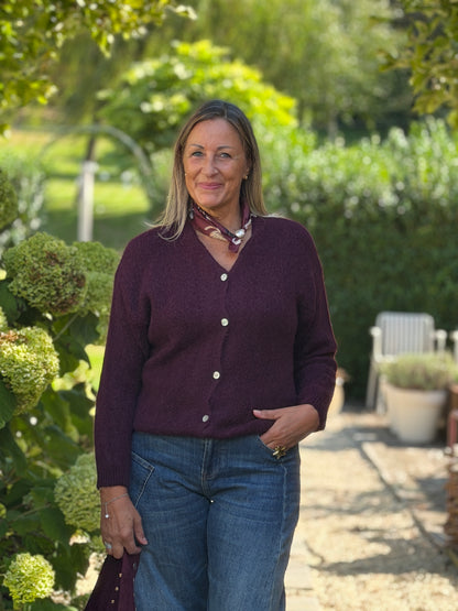 LILLY VEST - BORDEAUX
