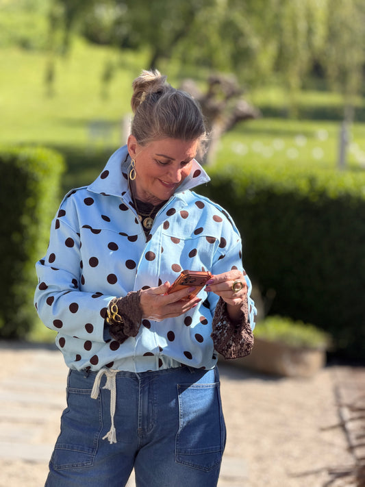 POLKA Bomber - Blauw