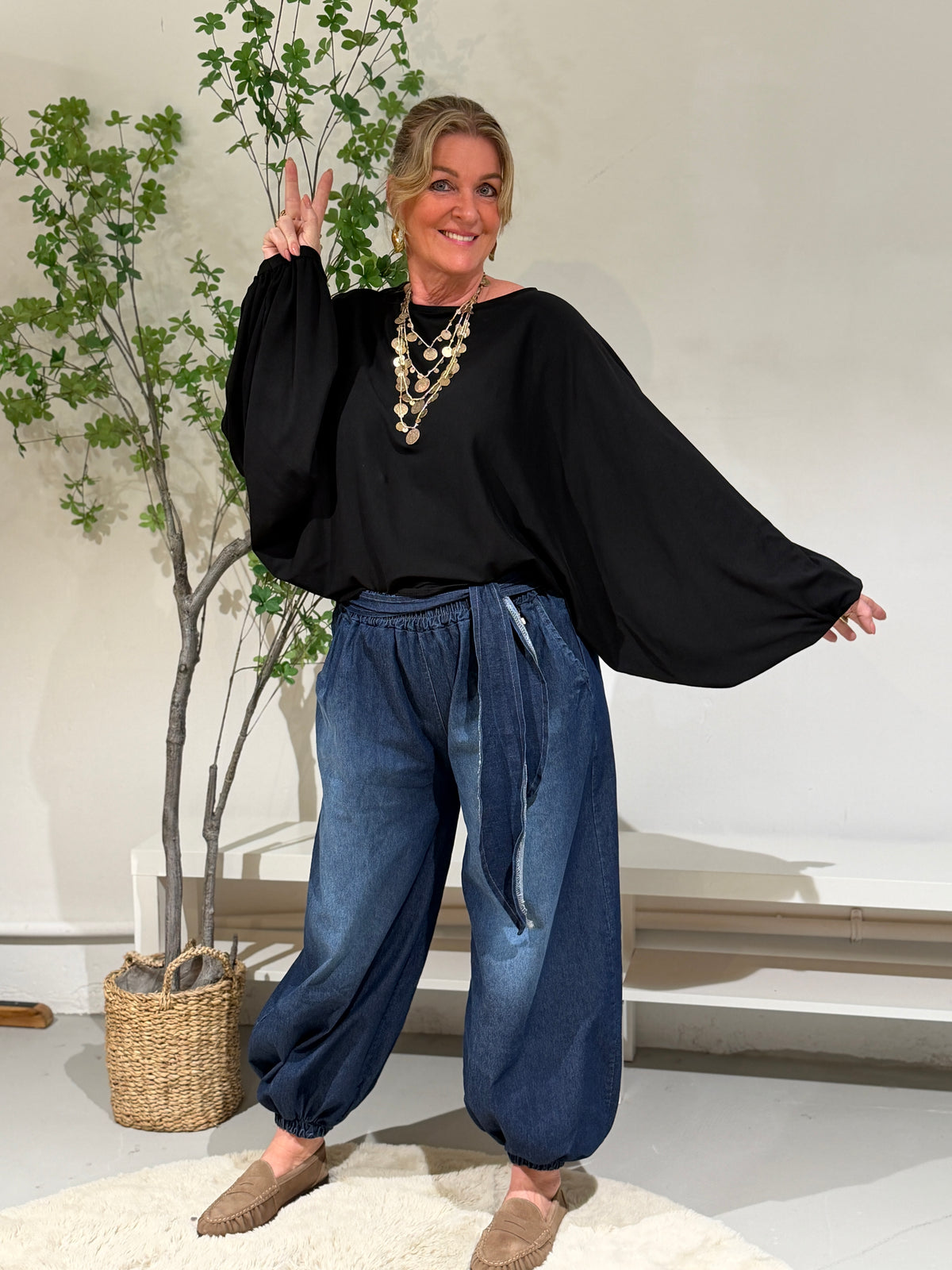 BROEK BALLOON - JEANS