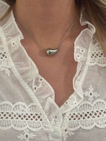 Drop Necklace - Silver