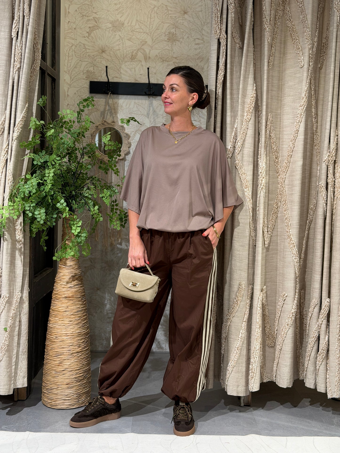 CARO SHIRT - TAUPE