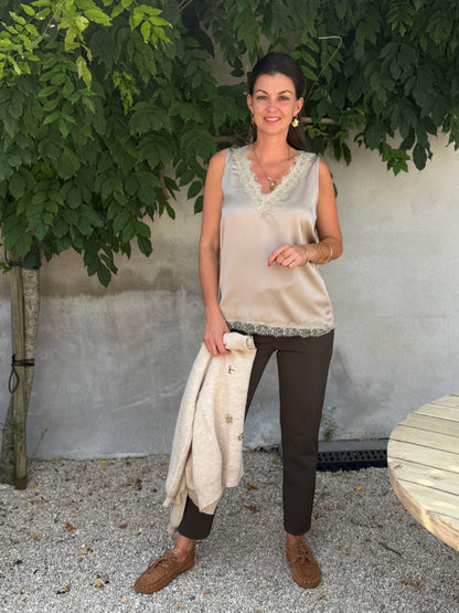 ELOS SATIN TOP