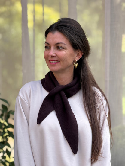 LIA TRIANGEL SJAAL - BRUIN
