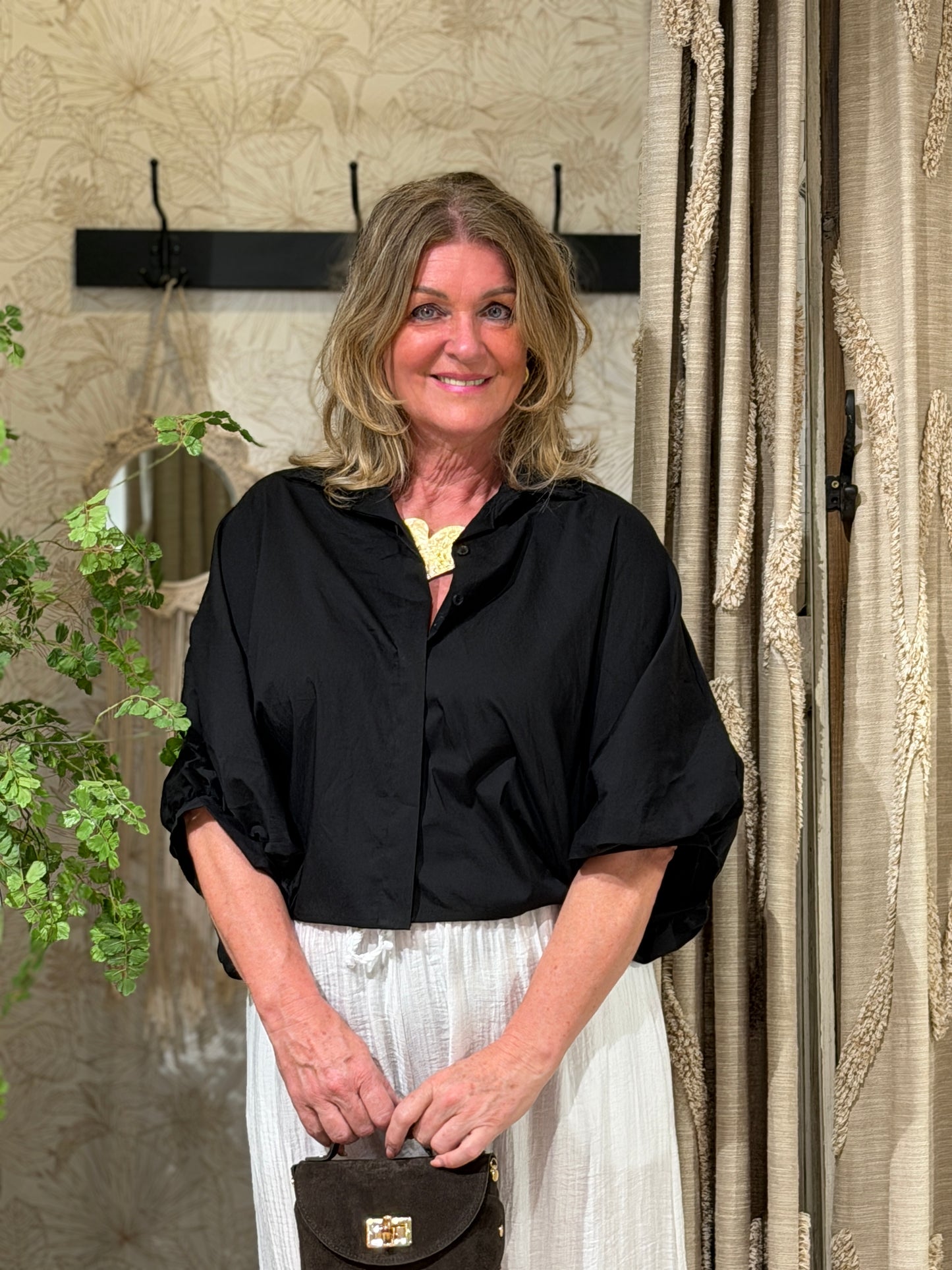 BALI BLOUSE - ZWART