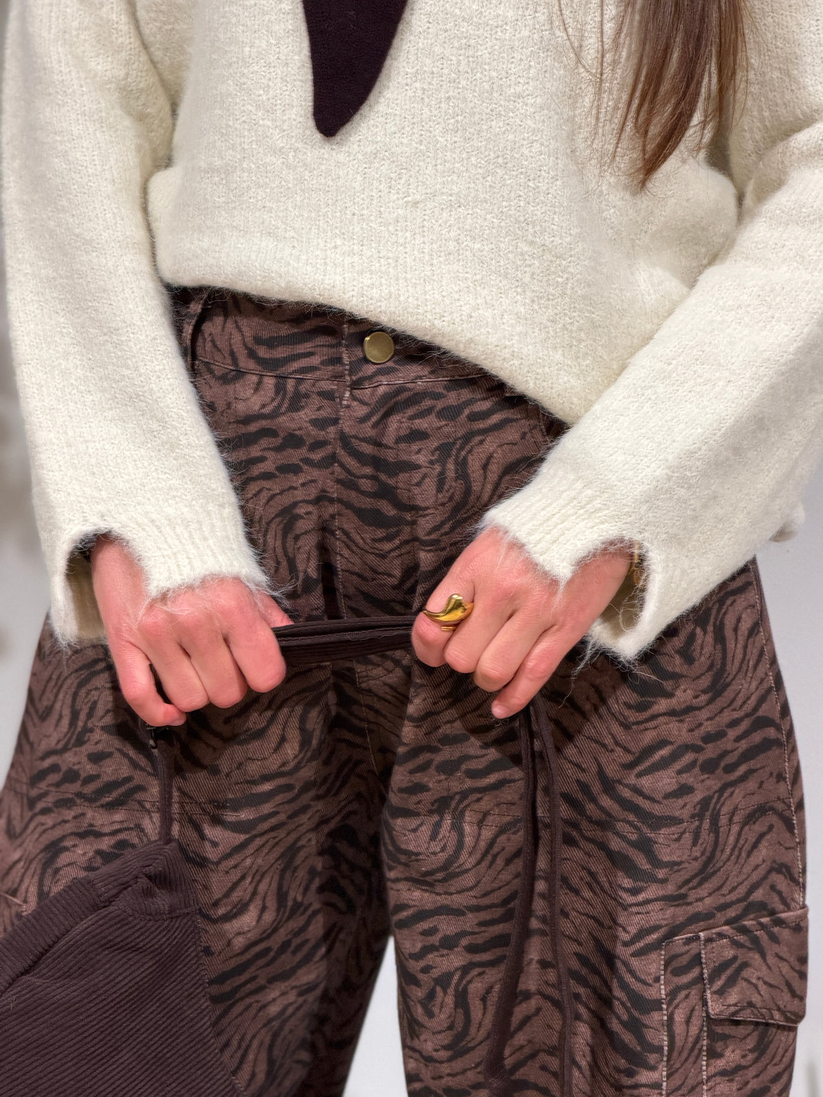 BARREL BROEK ZEBRA