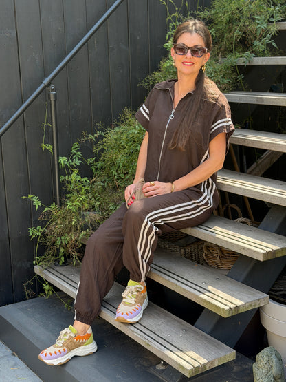 JUMPSUIT STRIPE - BRUIN