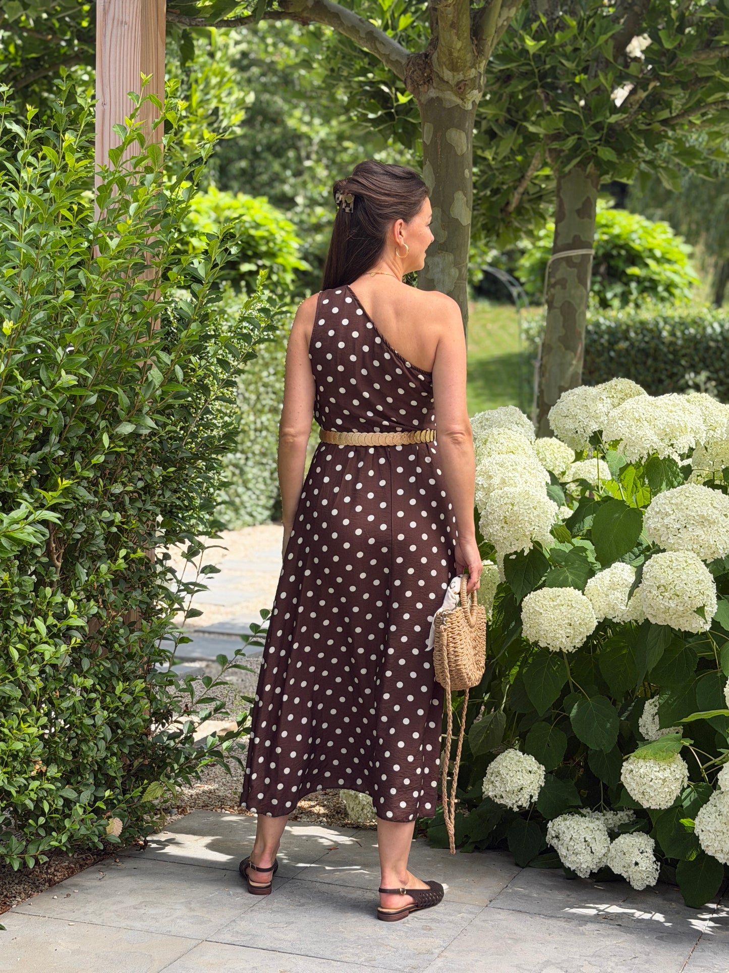 OFF SHOULDER JURK - DOTTY