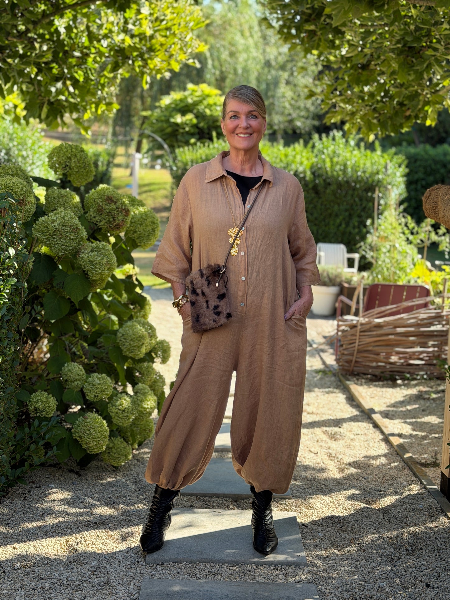 OVA JUMPSUIT - CAMEL