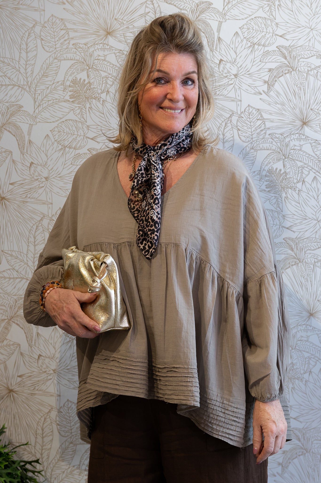 SION BLOUSE - TAUPE