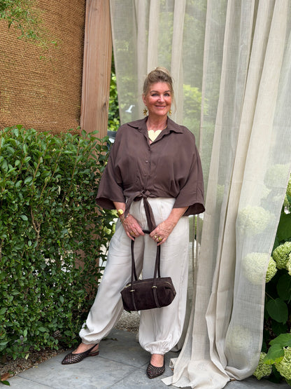 NOÉMI BALLOON BROEK - BEIGE