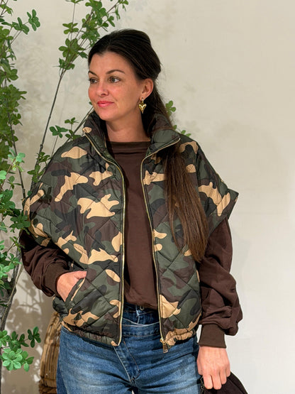 CAMO BODYWARMER