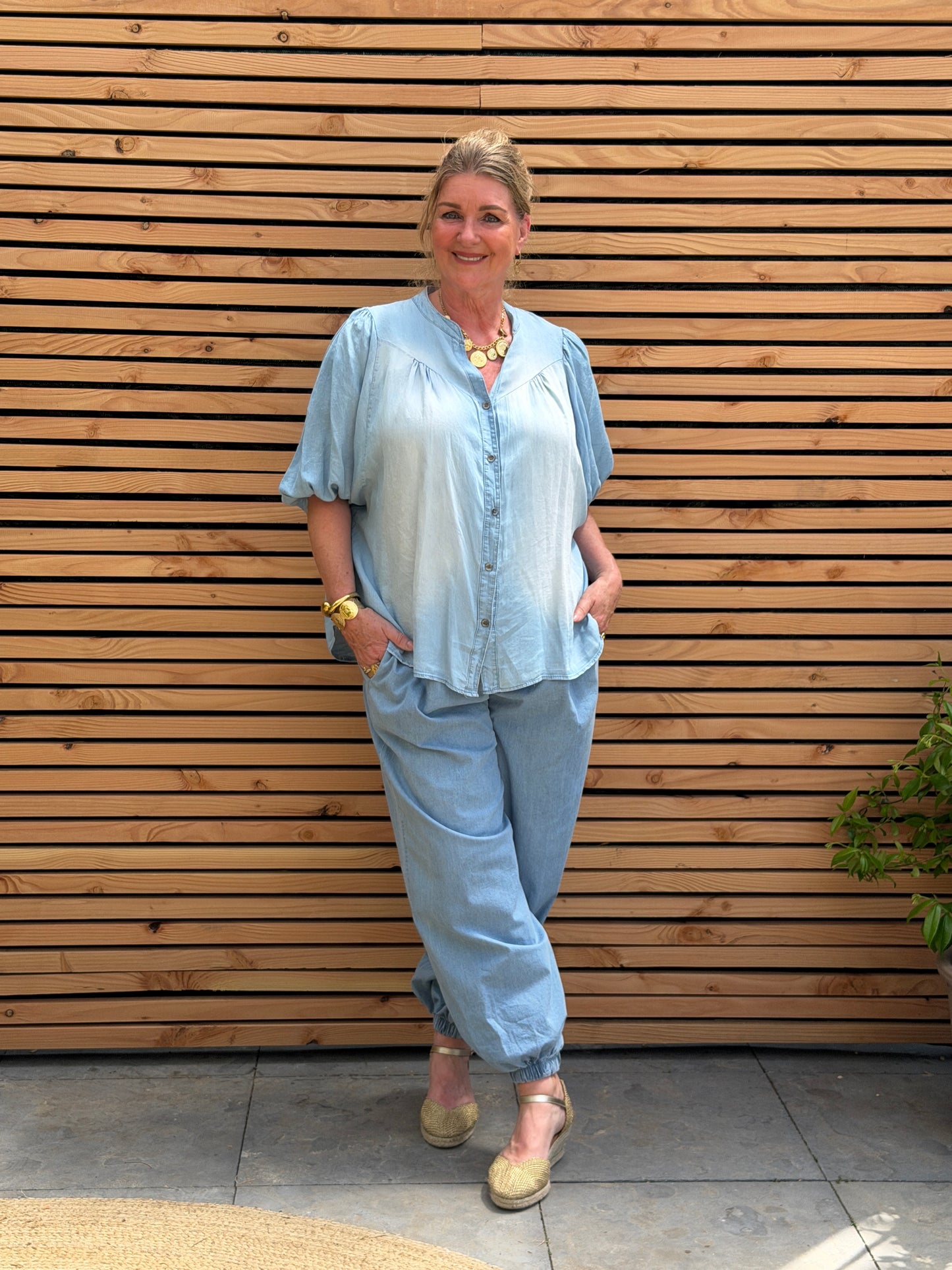 DENIM BALLOON BROEK