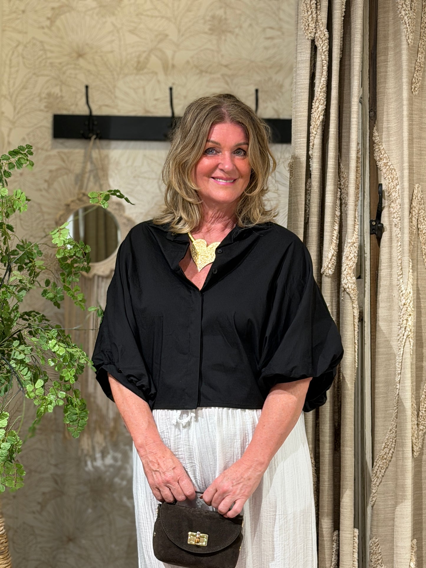 BALI BLOUSE - ZWART
