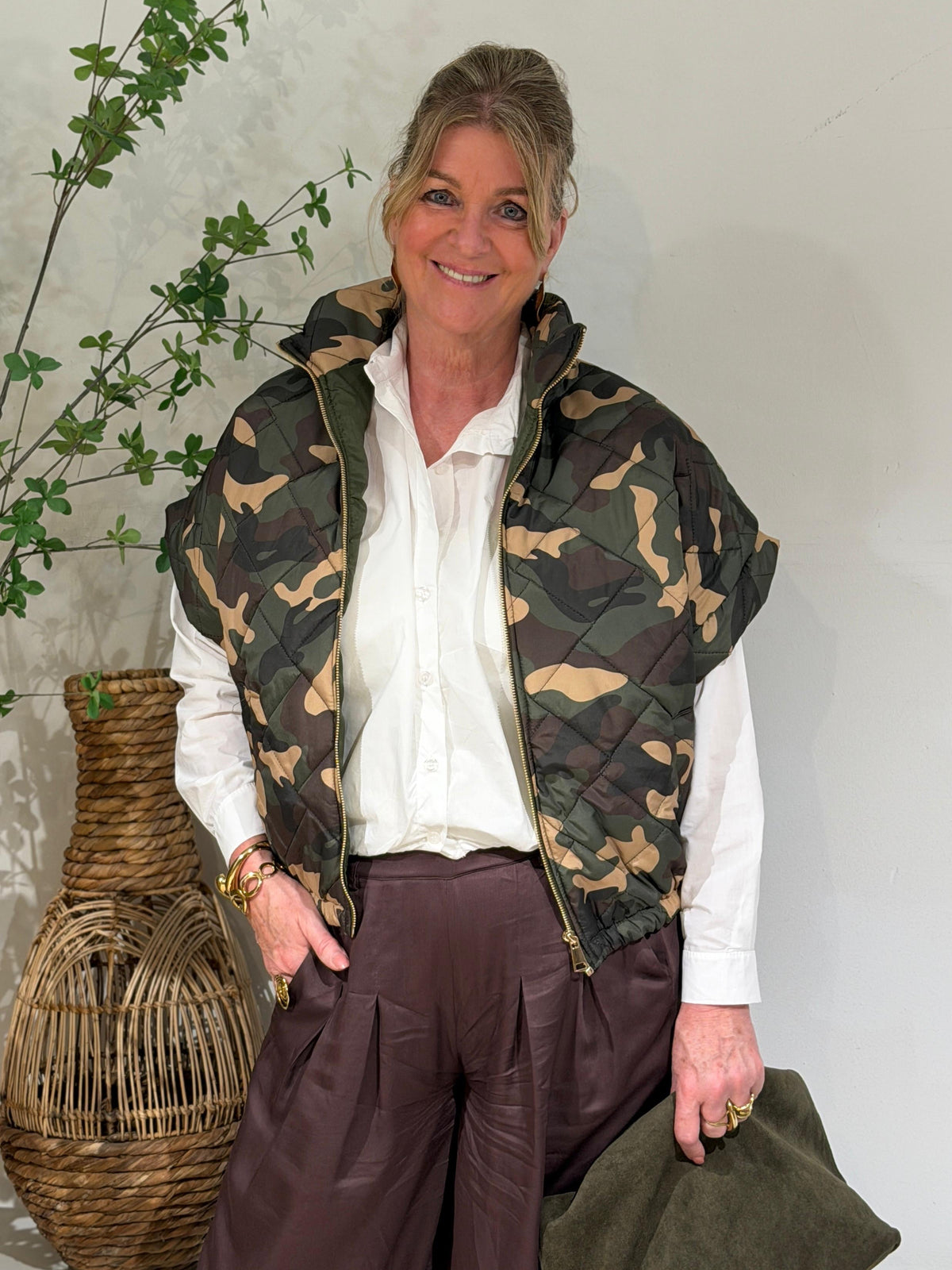 CAMO BODYWARMER