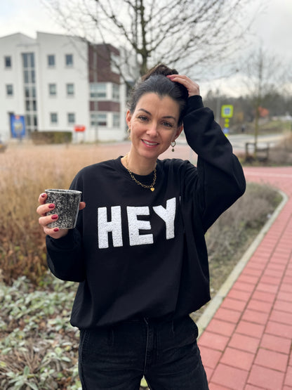 HEY Sweater - Zwart