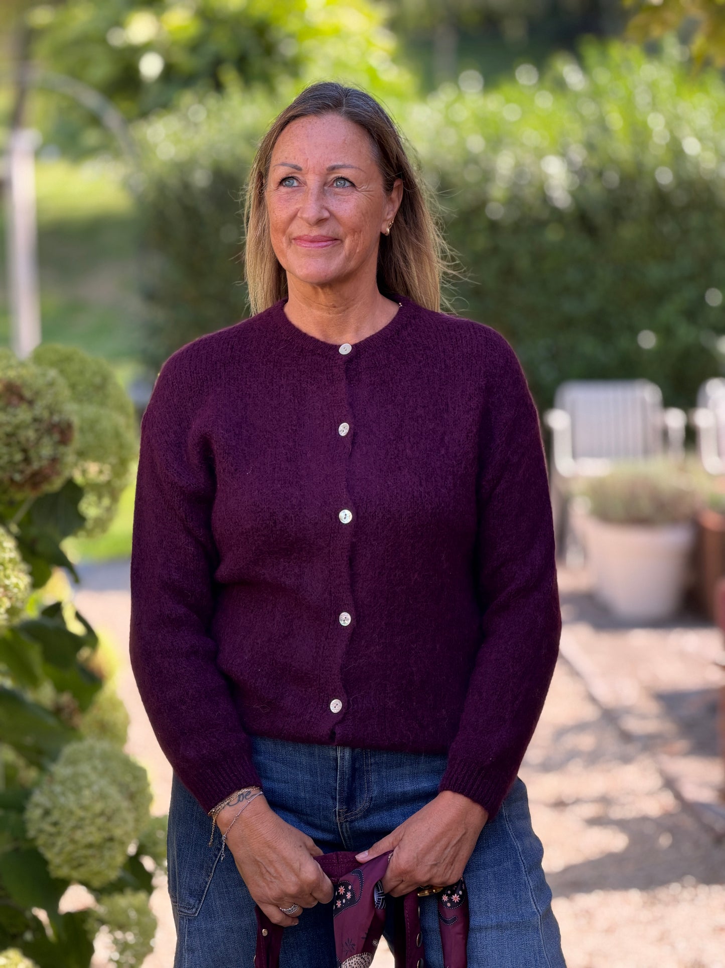 LILLY VEST - BORDEAUX